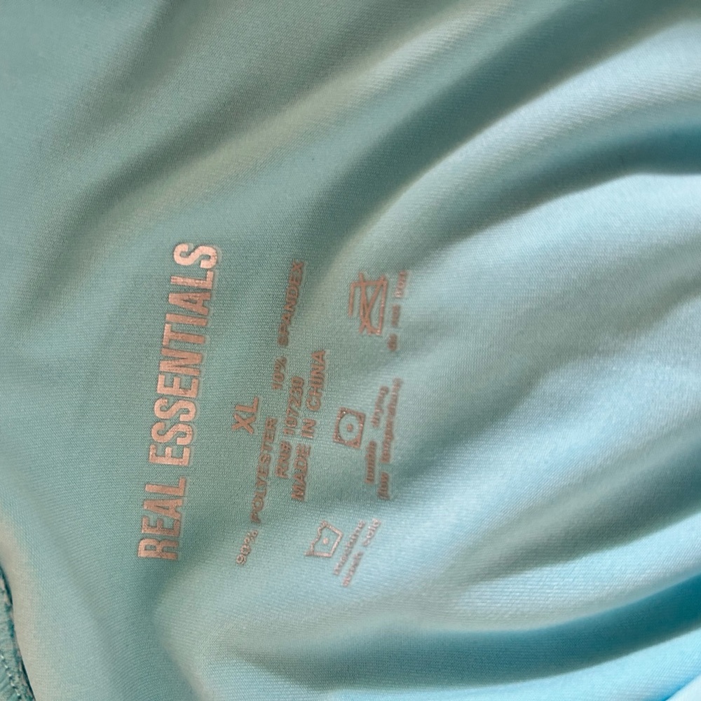 Teal Spandex Long T-Shirt W/ Hood